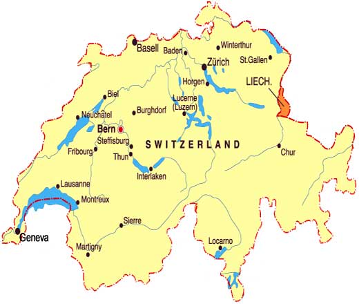 Switzerland Map